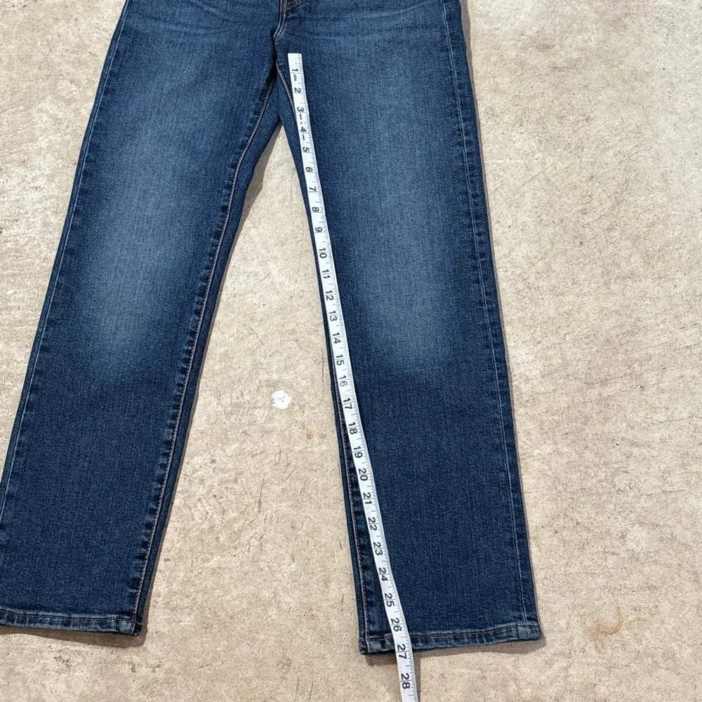 Levi's Blue Wedgie Straight Leg Jeans Women’s Size 24 Button Fly High Rise NWT